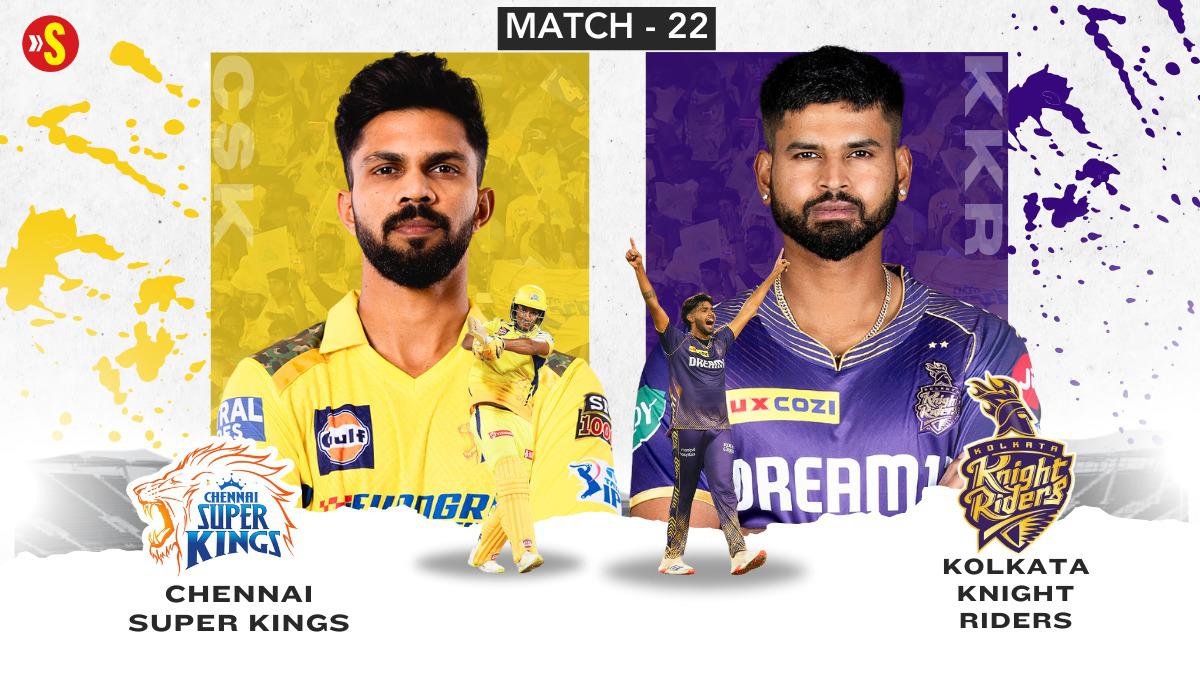 CSK vs KKR Live Score IPL 2024: Toss at 7:00 PM, Chennai aims to break losing streak, faces in-form Kolkata